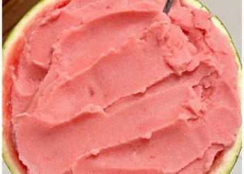 Gesundes Wassermelonen-Eis mit 3 Zutaten