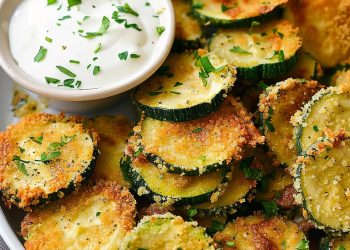 Zucchinischeiben Rezept Mit Knoblauch Und Saurer Sahne Überbacken