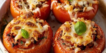 Gefüllte Tomaten: Fantastsiches Rezept Für Ein Schnelles Und Leckeres Gericht