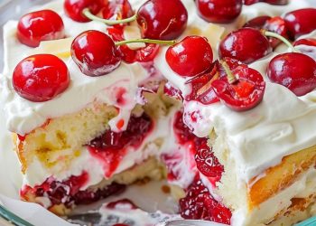 Blitz Kirschkuchen Mit Vanillepudding