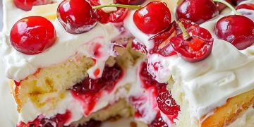 Blitz Kirschkuchen Mit Vanillepudding