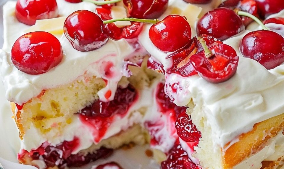 Blitz Kirschkuchen Mit Vanillepudding