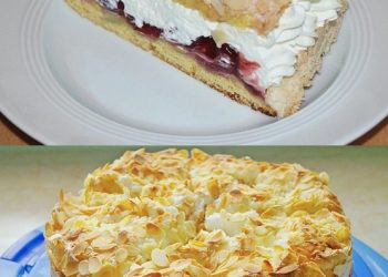 HIMMELSTORTE MIT KIRSCHEN, sehr lecker und wird gerne wiederholt