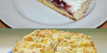 HIMMELSTORTE MIT KIRSCHEN, sehr lecker und wird gerne wiederholt