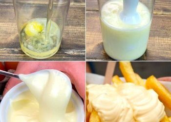 Selbstgemachte Mayonnaise in nur 2 Minuten mit einem Stabmixer