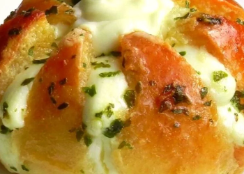 Frischkäse-Knoblauchbrot: schön anzusehen und so lecker