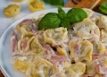 Tortellini mit Schinken