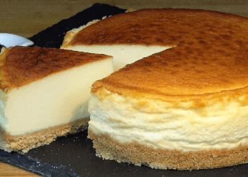 Ultracremiger Käsekuchen, schmilzt auf der Zunge