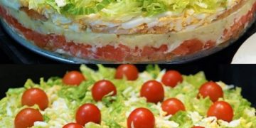 Salattorte fürs Grillen “Ein Stück Salat, bitte