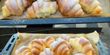 Großmutters Puddinghörnchen in 10 Minuten im Ofen, unglaublich lecker