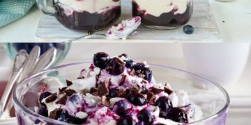 Heidelbeer-Mascarpone Dessert