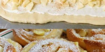Fantastische Apfelschnecken mit Zimtzucker wie aus der Bäckerei!