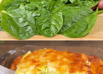 Spinat- und Eierpfanne mit Käse