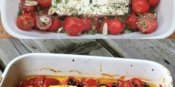 Gebackener Feta mit Tomaten, Ein tolles Gericht sehr lecker