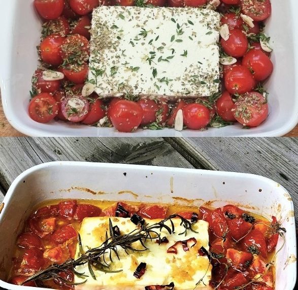 Gebackener Feta mit Tomaten, Ein tolles Gericht sehr lecker