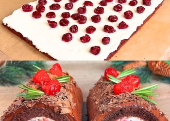 Kirschenrollen: das Rezept für ein wunderschönes Dessert, perfekt für die Feiertage