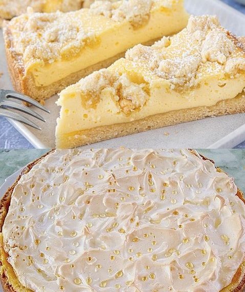 Quark Schneekuchen mit Vanillepudding in 10 Minuten