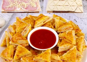 Pikante Blätterteig-Dreiecke: das Rezept für schnelle Vorspeisen