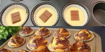 Muffins in 2 Minuten bereit für den Ofen