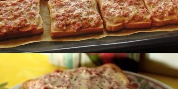 Pizzatoast in 10 Minuten fertig gebacken