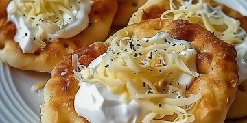 Ungarische Langos Mit Knoblauch