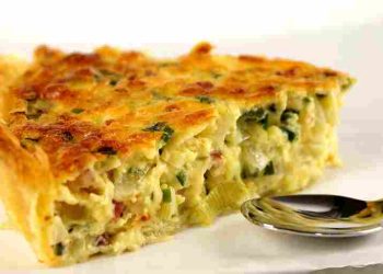 Hack Lauch Torte mit Gorgonzola