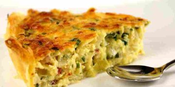 Hack Lauch Torte mit Gorgonzola