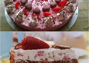 Erdbeer-Yogurette-Torte-Mit-Nussboden