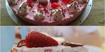 Erdbeer-Yogurette-Torte-Mit-Nussboden