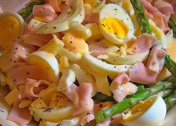 Spargelsalat Mit Schinken Und Ei