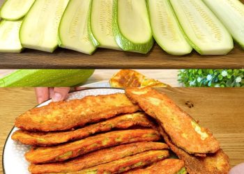 Knusprige Parmesan-Zucchini-Pommes
