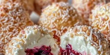 Himbeer Frischkase Kugeln