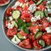 Wassermelonen-Gurken-Salat Mit Feta