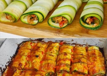 Mit Zucchini gefüllte Rollen: Sie werden sich wirklich in dieses Rezept verlieben