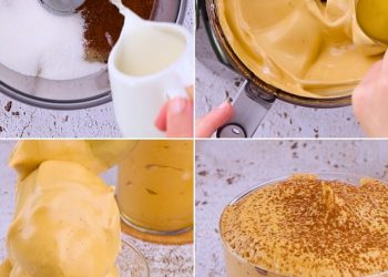 Kaffee-Spumone: das Rezept für ein schnelles und leckeres Löffeldessert