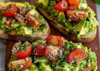 Ich konnte es täglich essen, Avocadobrot mit Tomaten