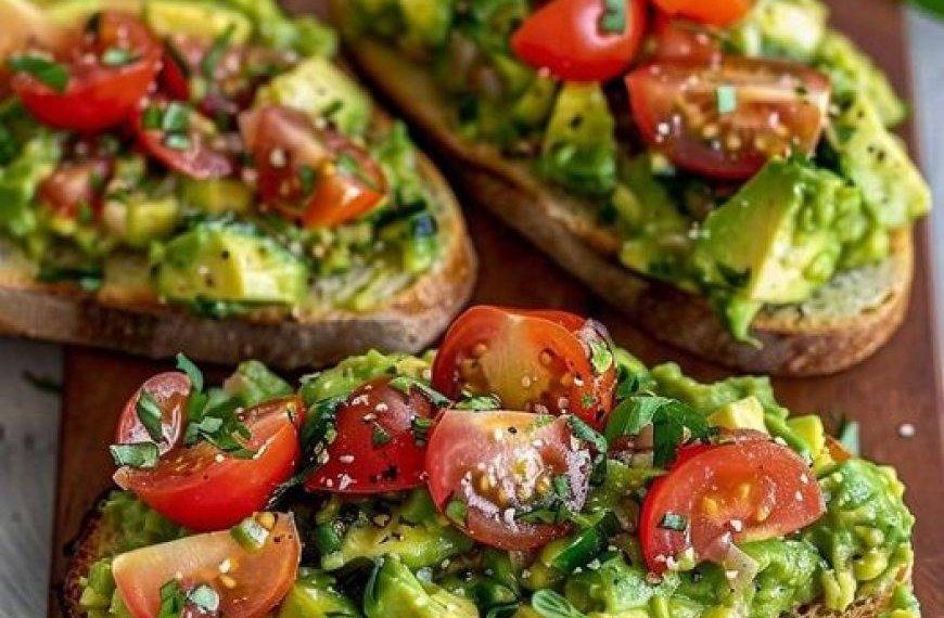 Ich konnte es täglich essen, Avocadobrot mit Tomaten