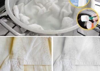 So bleichen Sie Ihre Wäsche auf und entfernen alte gelbe Flecken