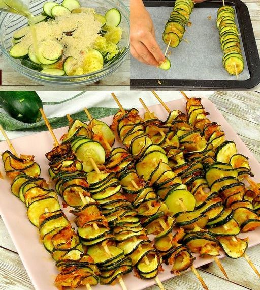 Zucchinispieße: das Rezept für eine originelle, köstliche und einzigartige Beilage für Ihre Sommergrillabende!