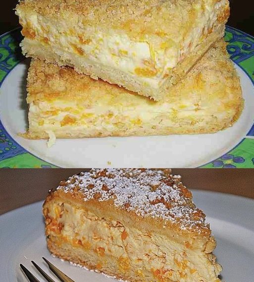 Streuselkuchen mit Mandarine, Zum verrückt werden lecker