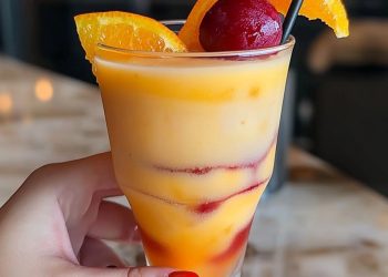 Orange und Vanilleeis einfach mmh!