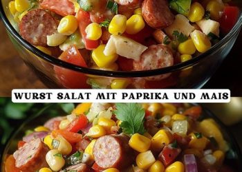 WURST SALAT MIT PAPRIKA UND MAIS