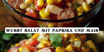 WURST SALAT MIT PAPRIKA UND MAIS