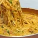 Champignons Spaghetti aus der Pfanne