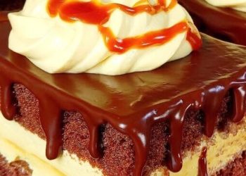 Schoko Vanillecreme Kuchen mit Toffifee