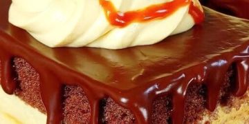 Schoko Vanillecreme Kuchen mit Toffifee