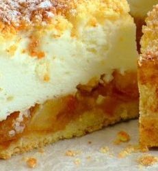 Apfelkuchen mit Soufflé-Creme Rezept