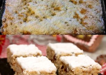 Woow der ist sowas von lecker, Marzipan Stollenkuchen vom Blech