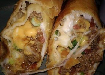 Rindfleisch und Käse Chimichangas