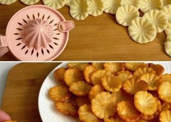 Viel besser als klassische Pommes Frites, Kartoffel-Blümchen aus nur 2 Zutaten!